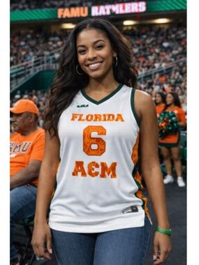 Nike X LeBron James Nike Florida A&M FAMU Rattlers Basketball Jersey Sz M